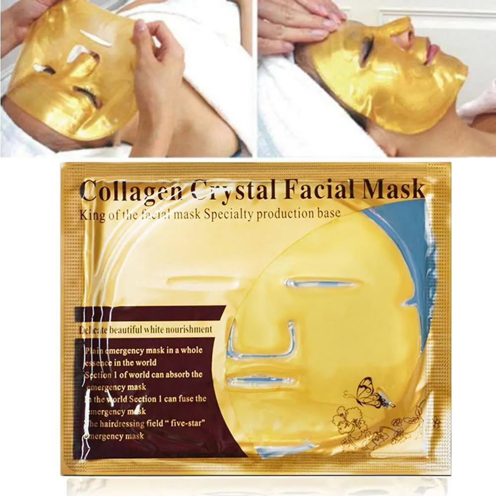 

24k Gold Collagen Face Mask Anti-aging Skin Care Nourishing Gold Moisturizing Mask Products Care Mask Face Skin R7M9