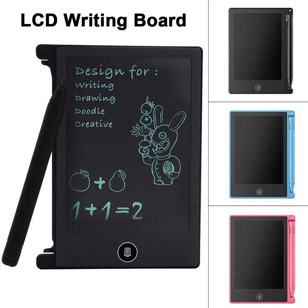 1PCs New LCD Writing Tablet 4.5 inch Digital Drawing Electronic Handwriting Pad Message Graphics Writing Board Drawing Toys