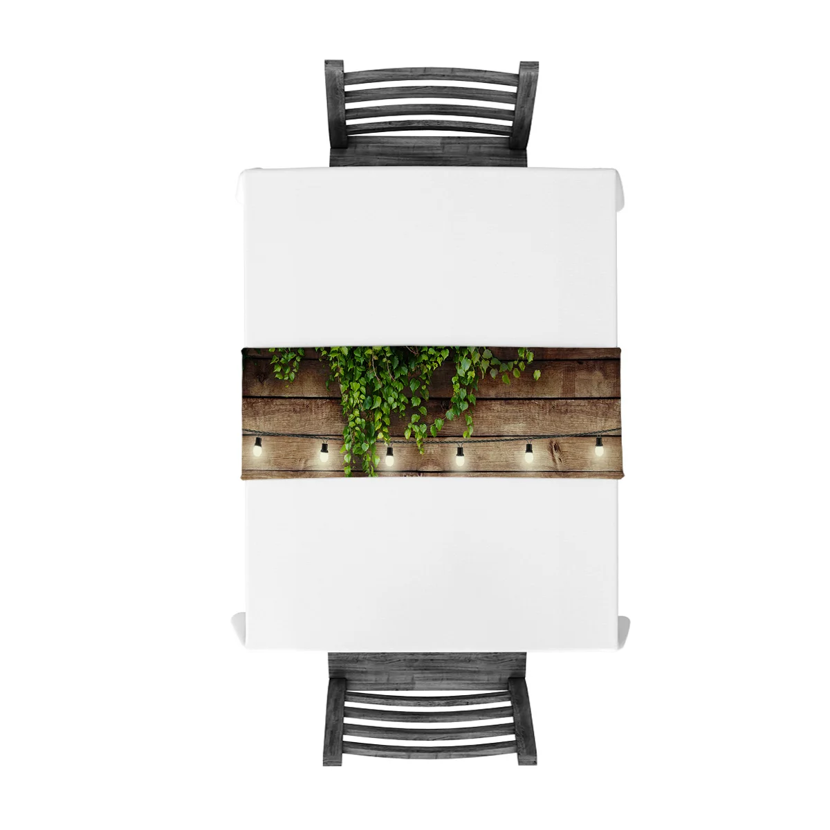 Wood Leaves Rattan Plants Brown Rustic Table Runner Home Dining Room Decor Cloth Wedding Christmas Party Runners | Дом и сад