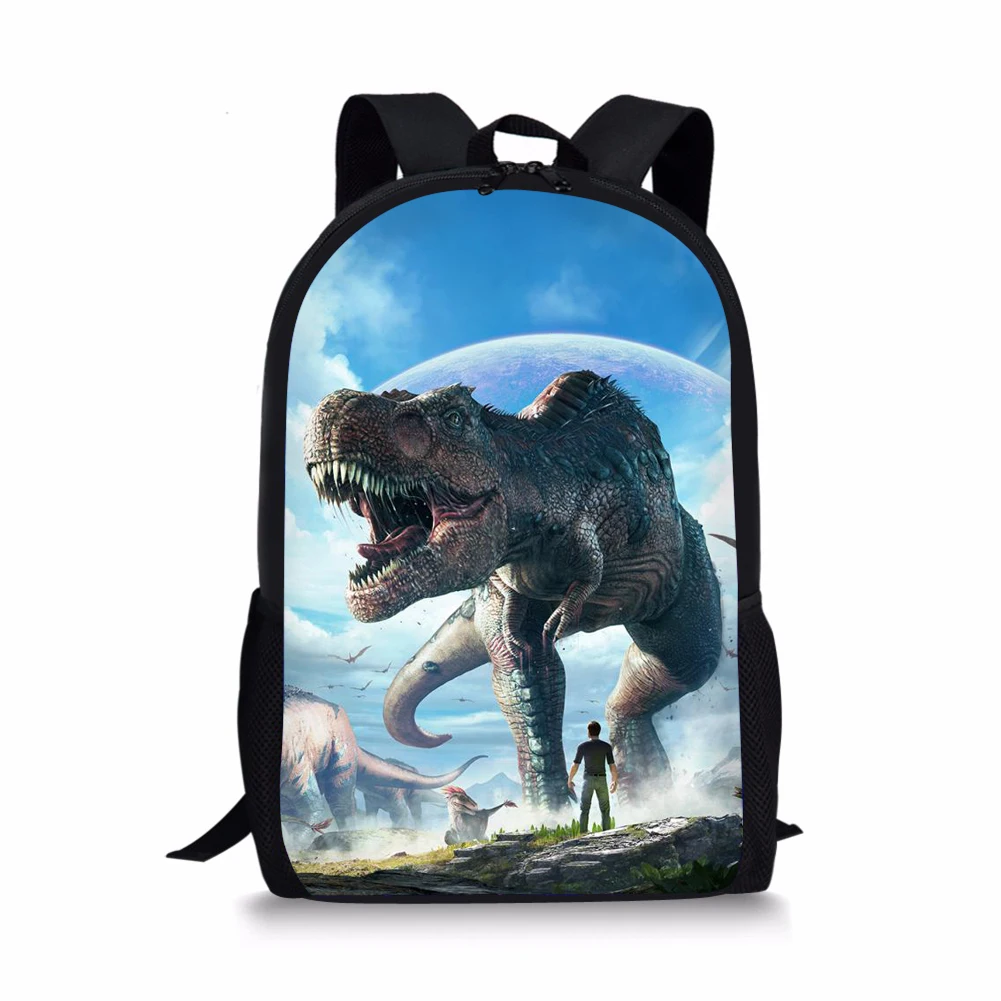 Классная детская школьная сумка 3D, модель 2020 года, Детский рюкзак с рисунком тираннозавра для мальчиков, школьные ранцы для подростков и сту...
