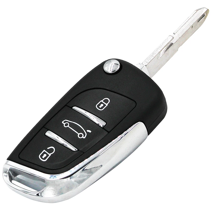 Складной ключ в стиле DS для Peugeot 206 207 206CC 3 кнопки бесключевой доступ дистанционный