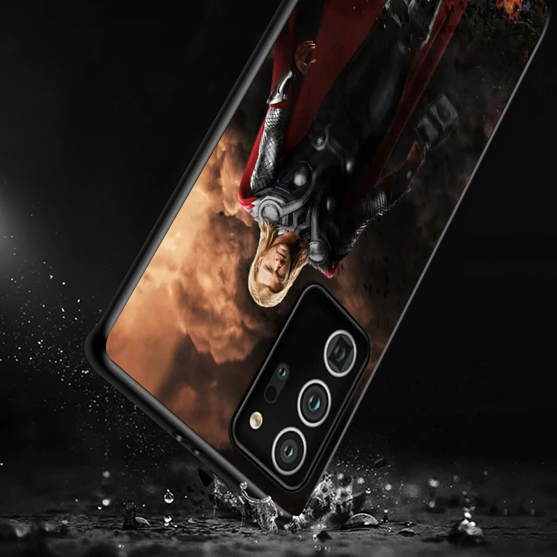 

Marvel Thor Shockproof Cover for Samsung Galaxy S21 S20 FE Ultra Lite S10 5G S10E S9 S8 Plus Black Phone Case