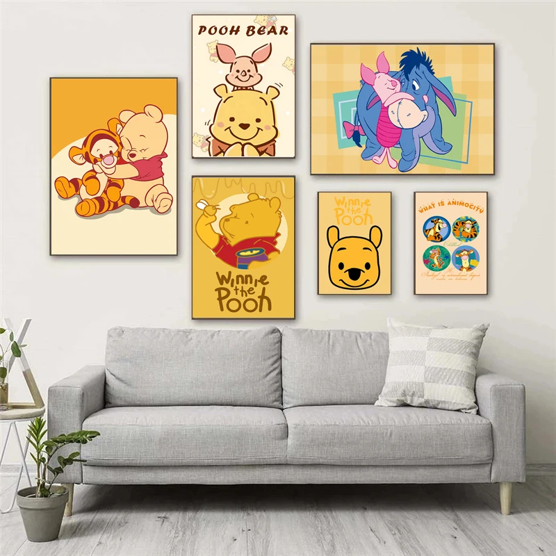 

5D Rhinestone Painting Disney Cute Winnie the Pooh Mosaic Cartoon Wall Art Picture Children's Room Home Decor Cuadros