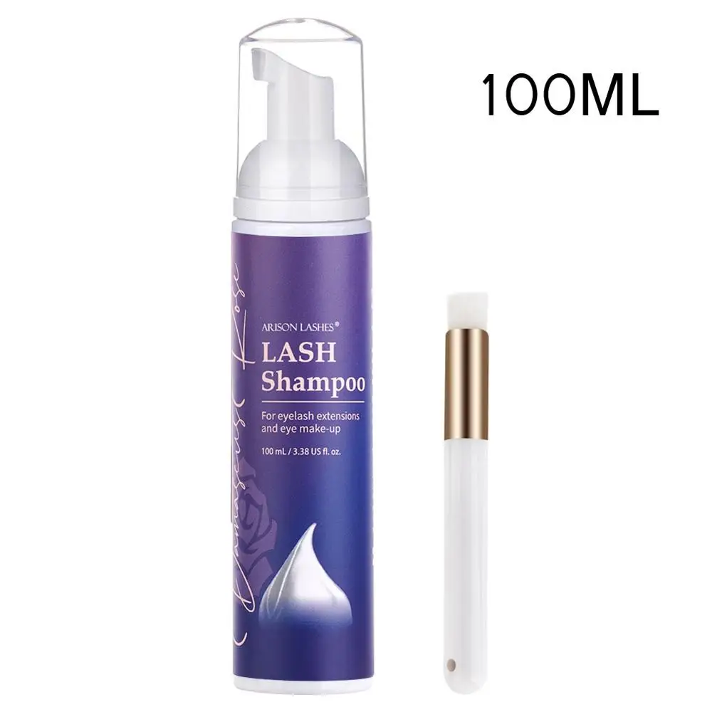 100 мл щетка для расчесывания накладных волос шампунь набор наращивания ресниц