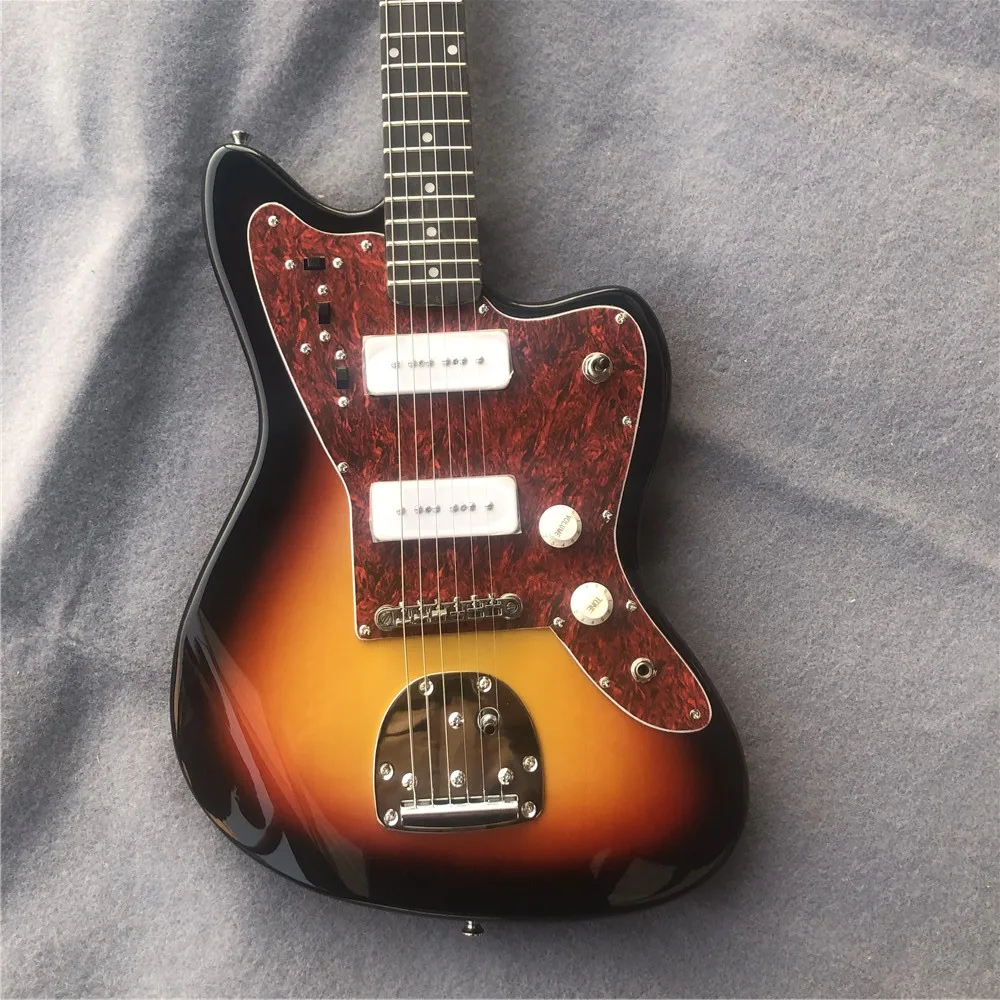 Kaiyun фабрика на заказ Высокое качество Jazzmaster гитары. Красивые Сансет Ягуар электрогитары. Добро пожаловать - Цвет: guitar