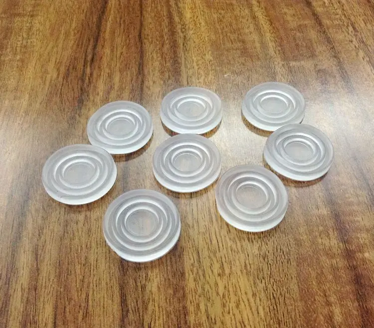 50 шт чайный столик стеклянные Нескользящие прозрачные резиновые прокладки 24*3