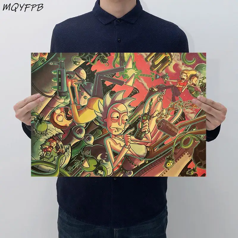 

Anime Kraft Paper Poster Home Room Bedroom Wall Decoration Painting Core 50.5x35cm