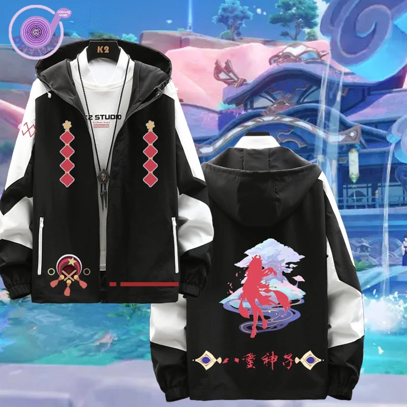 

Genshin Impact Yae Miko Long Sleeve Jacket Coat Fashion Unisex Hoodie Zipper Hooded Sweatshirt Top Spring Autumn Cosplay Costume