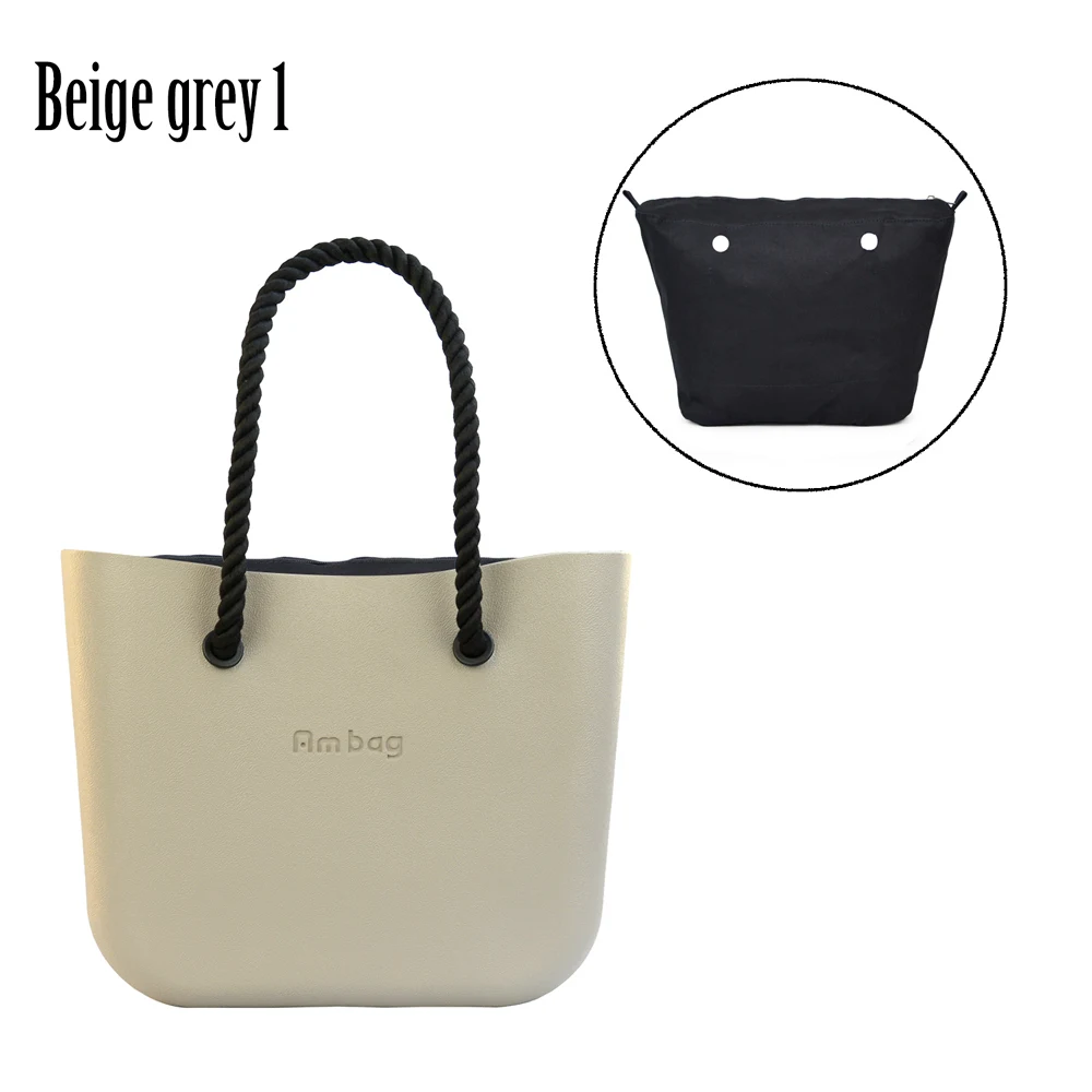 

2021 New Classic AMbag Obag O bag Style Waterproof Big EVA with Colorful Zip-up Inner Long rope Handles Women DIY Handbag