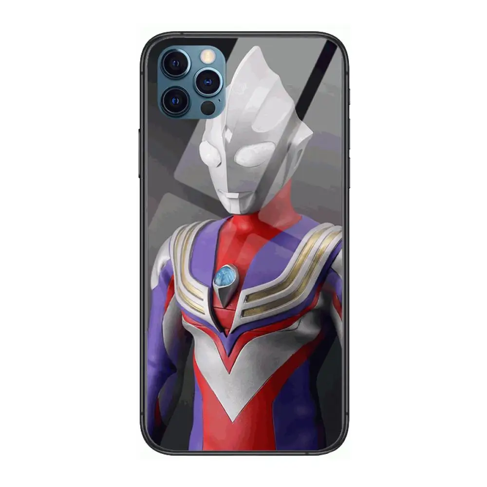 

Hot Ultraman Tiga Mebius giant Style Phone Case cover For iphone 12 pro max 11 8 7 6 s XR PLUS X XS SE 2020 mini black cell s