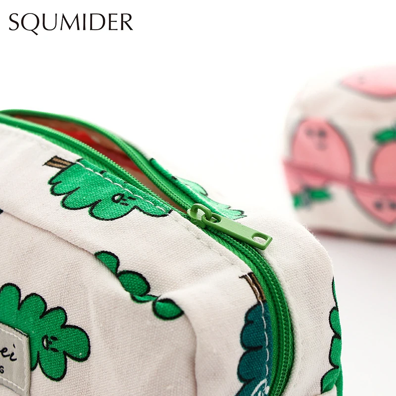 SQUMIDER кавайный чехол для карандаша фрукты пенал на молнии большой Ёмкость сумка