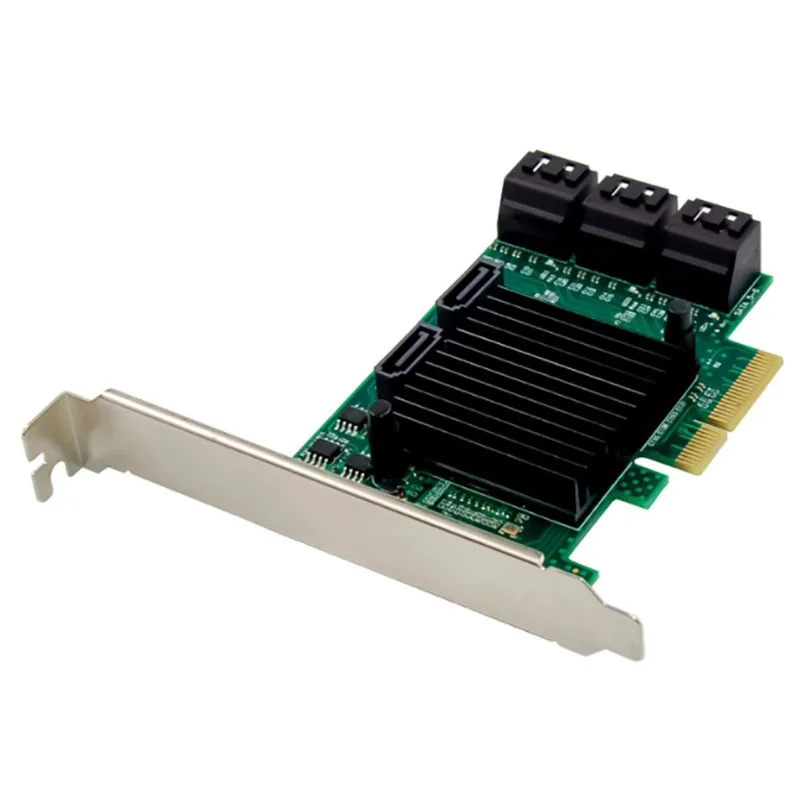 

PCI-E ASM1061 4CH SATA GEN3.0 Array Card Built-in Eight-Port SATA3 Expansion Card for PC