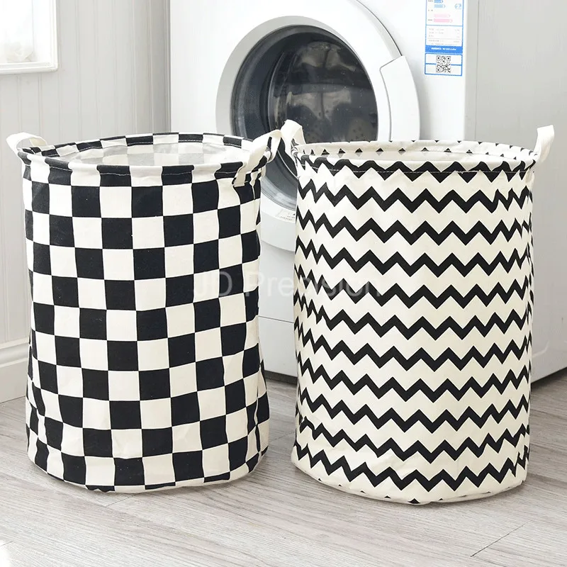 

Waterproof Laundry Basket Foldable Storage Basket With Handles Storage Bin Home Bathroom Kids Toys Sundries Storage Organizer