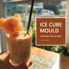 3D форма в виде медведя Тедди, форма в виде кубика льда, силиконовая форма в виде милых зверушек, форма для шоколада, инструменты для украшения тортов, домашняя форма для выпечки льда