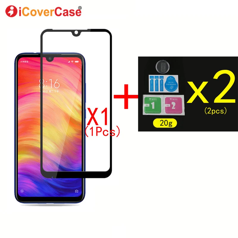 Both 2 шт. пленка из закаленного стекла для камеры и переднее стекло для Xiaomi Redmi Note 7 8 Pro Чехол Аксессуары для мобильного телефона задняя камера протектор объектива - Цвет: Both
