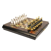 yellow horn chess high end decorative ornaments decorated solid wood chessboard european style model room swing villa set up