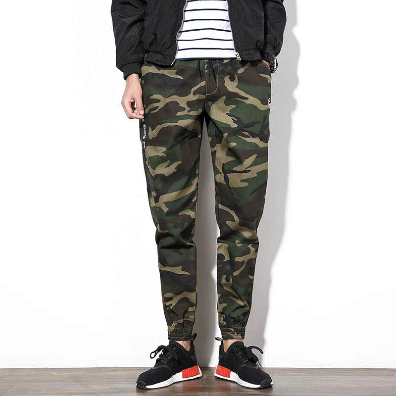 Брюки-карго мужские в стиле хип-хоп брюки милитари камуфляжные повседневные