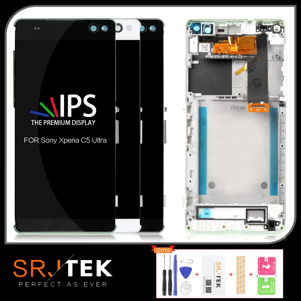 Протестированный 6 0 &quot1920x1080 дисплей для SONY Xperia C5 LCD сенсорный экран дигитайзер