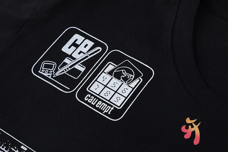 

Oversize CAV EMPT T Shirt High Version Mosaic Printing C.E. Men Women Short Sleeves Oversized CAV EMPT Casual Couple T-shirt