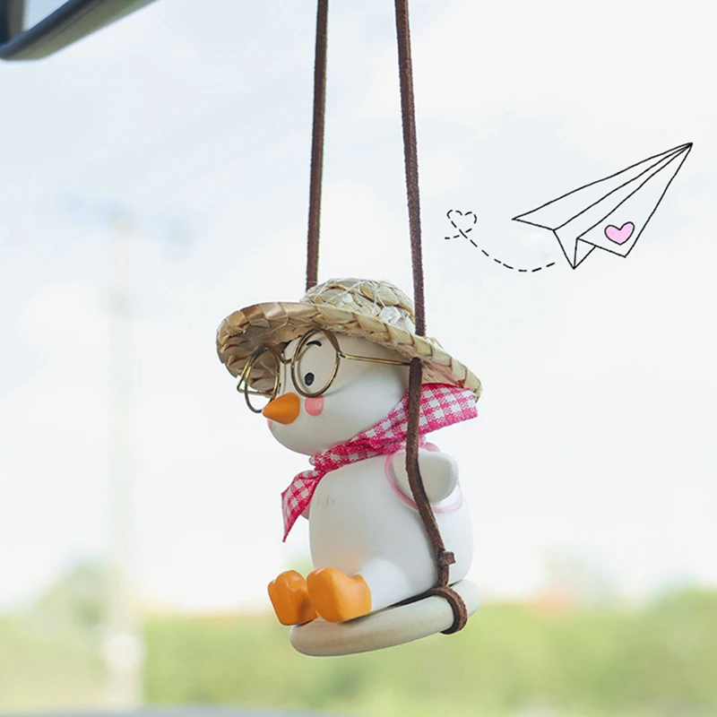 Автомобильная подвеска милые аниме качели в виде маленькой утки подвесные