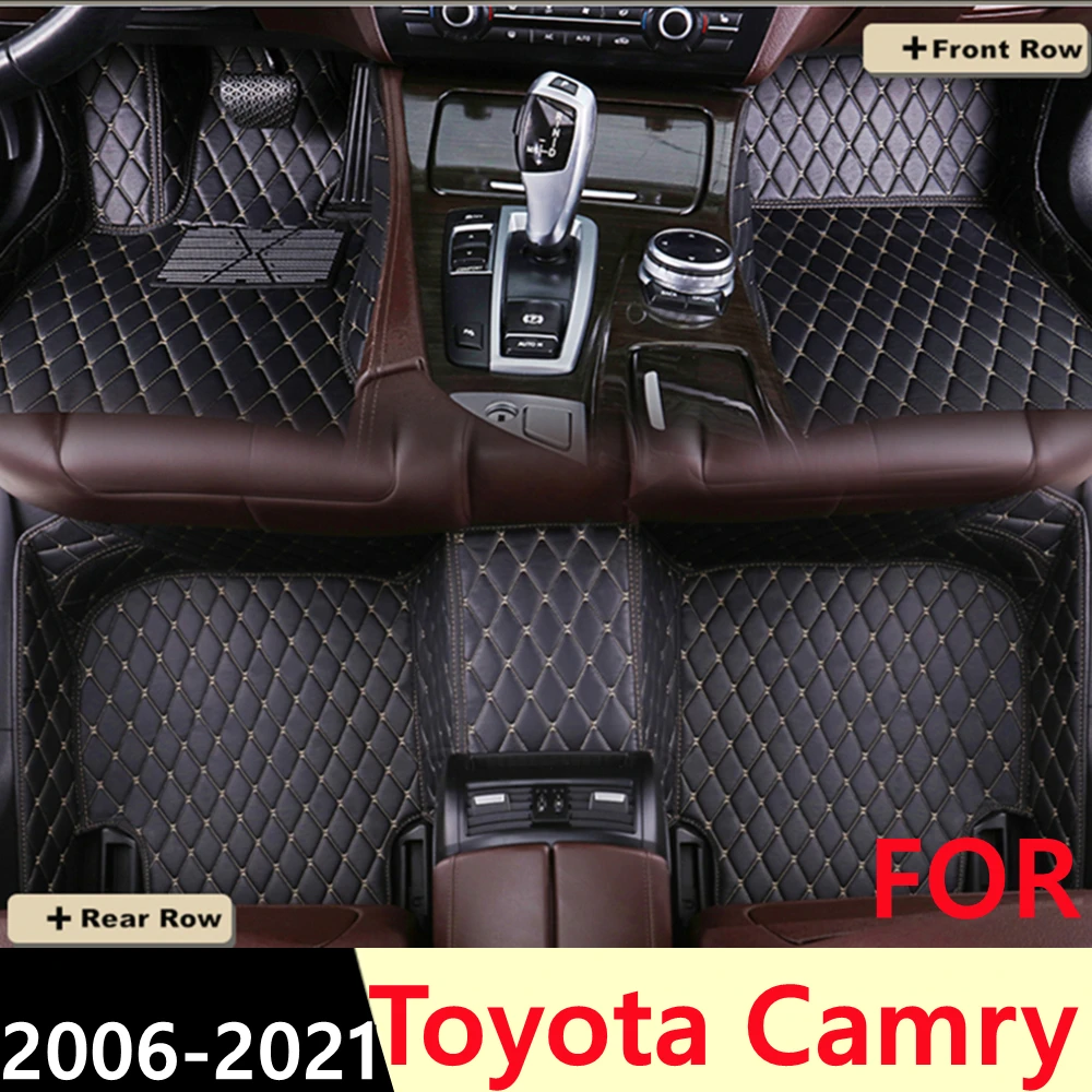 

SJ ALL Weather Custom Fit Car Floor Mats Front & Rear FloorLiner Styling Auto Parts Carpet Mat For TOYOTA Camry 2006 07 08-2021