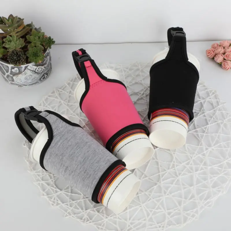

1Pcs Portable Handheld Coffee Sleeve Heat Insulation Reusable Drink Cup Holder Mug Carry Tote Bag For Milk Tea Juice Dropshippin