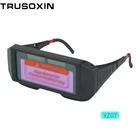 Сварочный фильтр с автозатемнением на солнечной батарее, шлем для сварки, Сварочная маска, очки для сварщика, наружная Защитная пленка для ПК