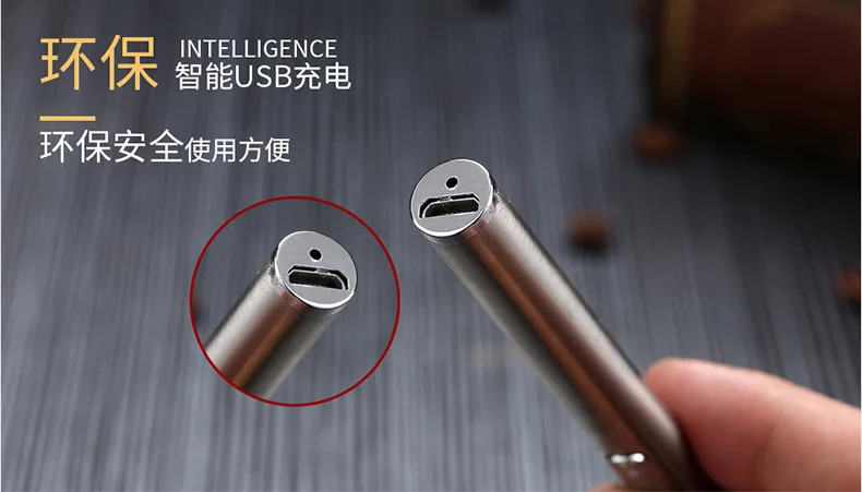 Креативный портсигар и зажигалки перезаряжаемый без газа USB ветрозащитный негорящий Электрический сигары электронная зарядка зажигалка