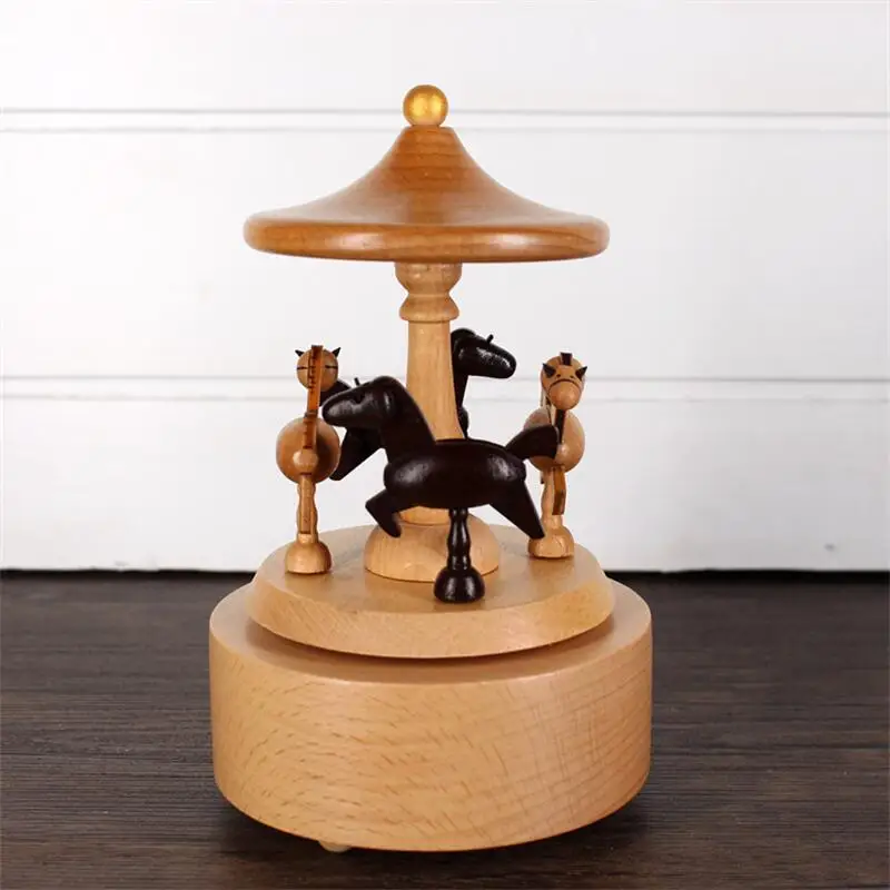 

Wooden Octave Box Handcrafted Gifts Wooden Music Box Desktop Ornaments Clockwork Toys Vintage Toys Christmas Gift