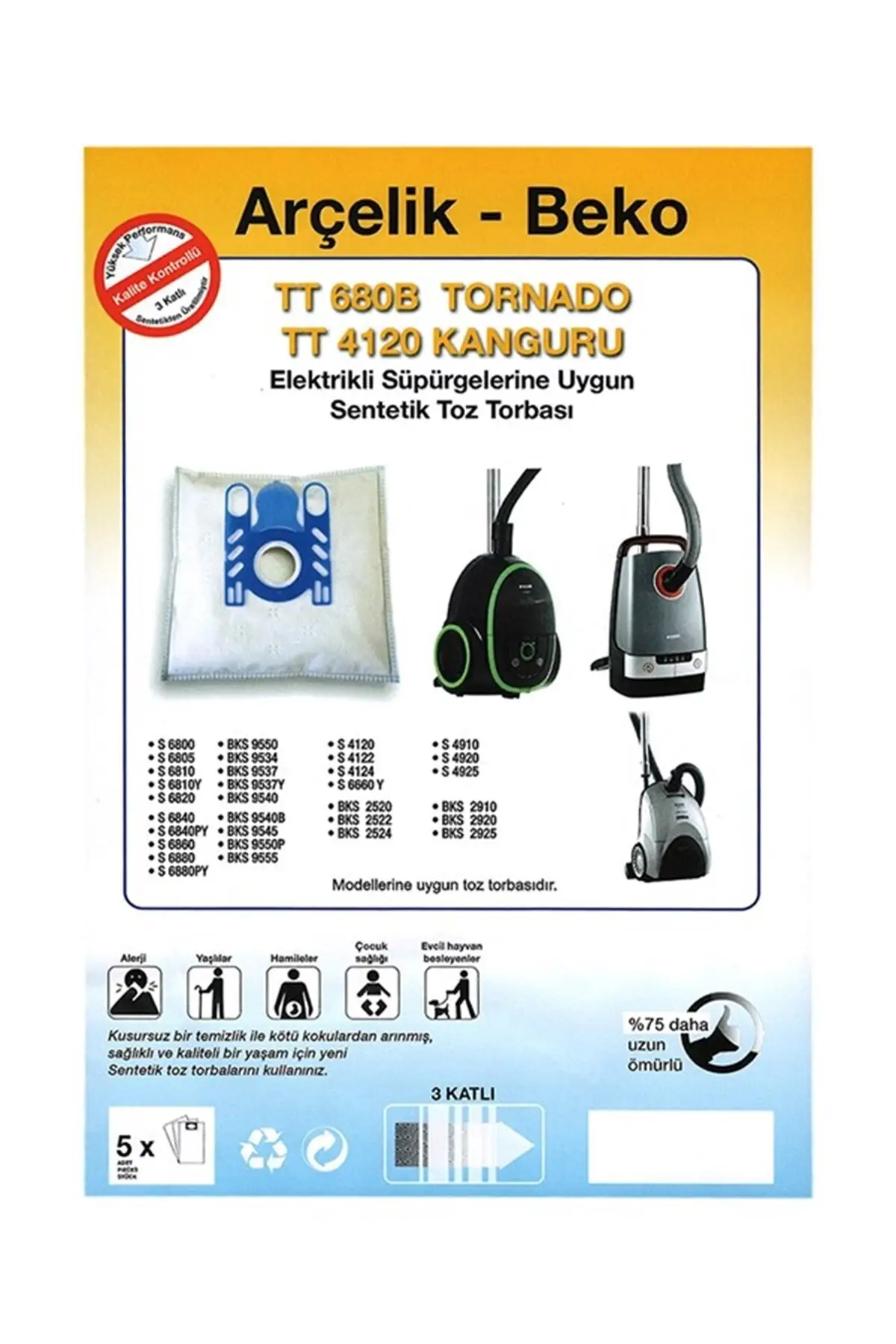 

MHK Parts S6840y Dust Bag