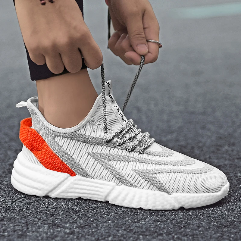 

Brand Men Shoes Sports Outdoor Men Casual Shoes Mesh Lace-Up Sneakers Male Flats Breathable Chaussures Hommes Footwears 39-46