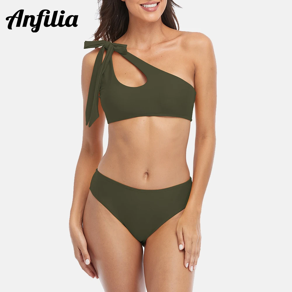 

Женский купальник-бикини без бретелек с высокой талией