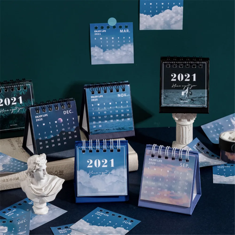 Настольный календарь с изображением солнца луны и звезд 2021|Календари| |