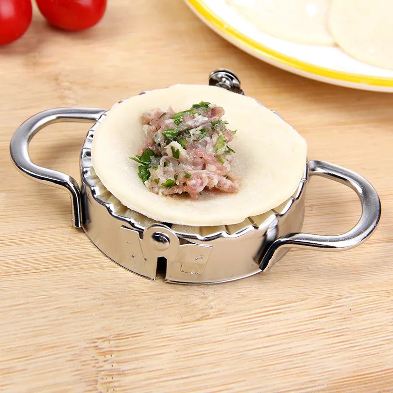 

New Stainless Steel Dumpling Maker Pastry Tools Presses Dough Cutter Pie Ravioli Dumpling Mould Kitchen Accessories Safe Tools