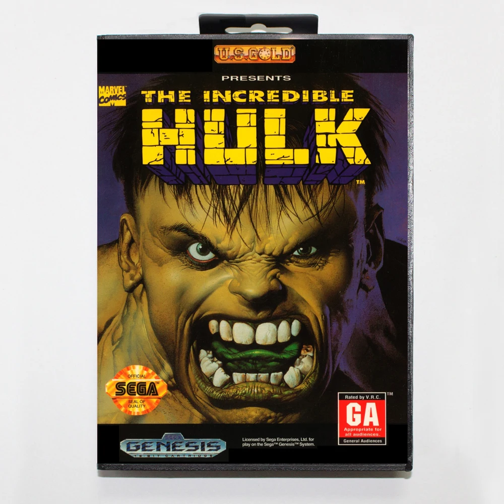 Невероятная игра Hulk 16bit MD для Sega Mega Drive/ Genesis с розничной коробкой | Электроника
