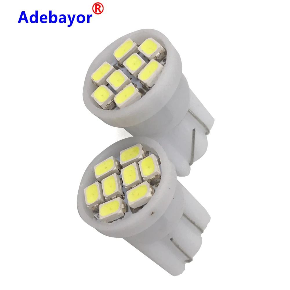 500 шт. Акция светодиодные T10 8 smd 1206 светодиодов 8SMD светильник 194 168 192 W5W 3020
