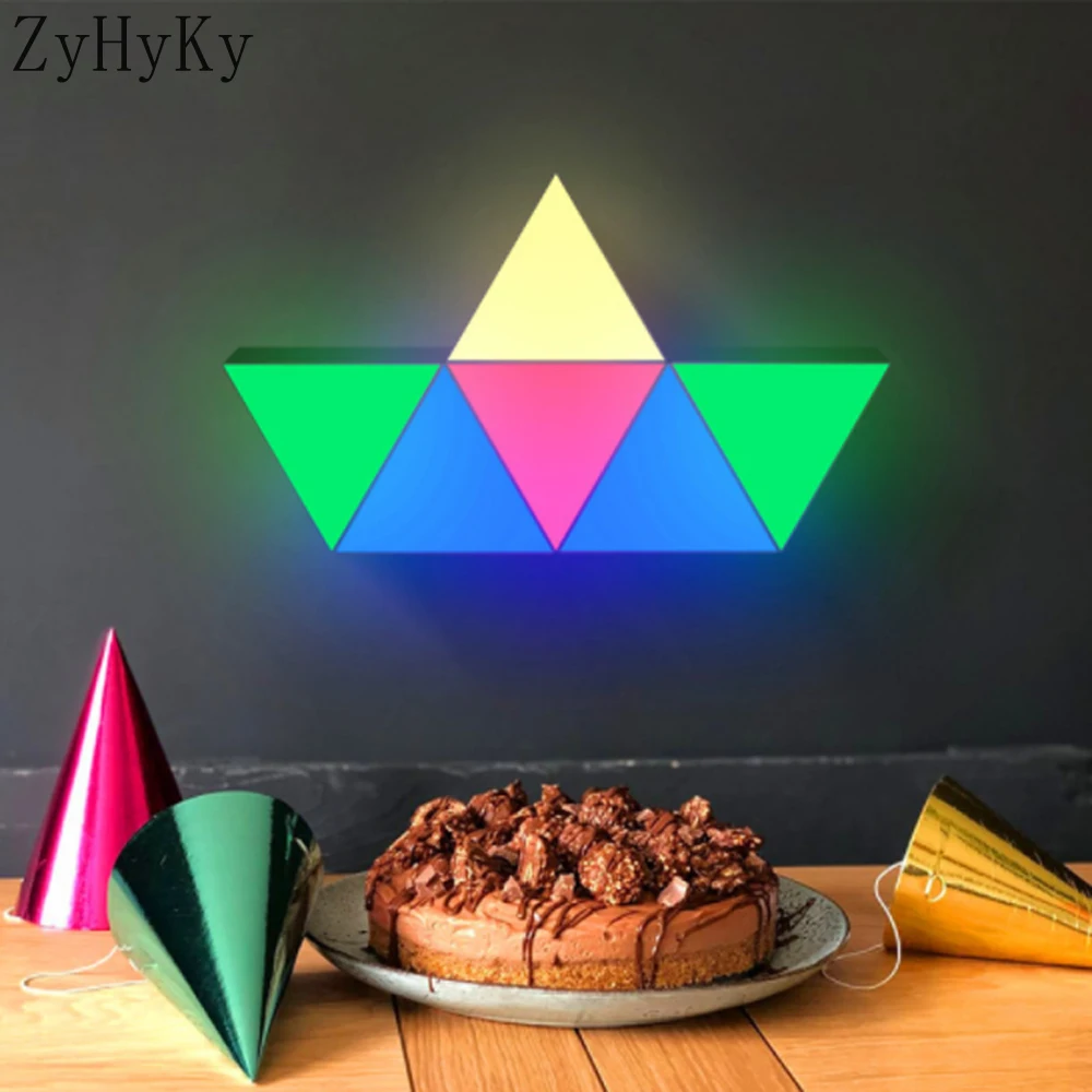 

ZyHyKy Smart APP Wifi Controller LED Quantum Lamp Night Light For Home Beedroom Decorion LED Modular Wall Light