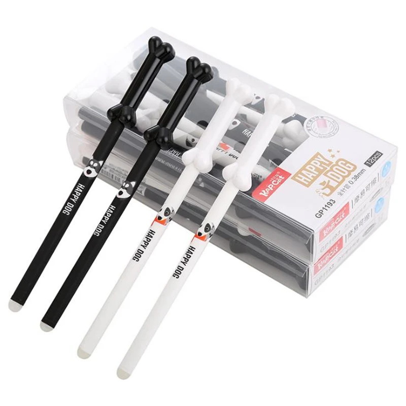 2 шт./партия 0 38 мм милая стираемая ручка с собачкой синие/черные чернила волшебная