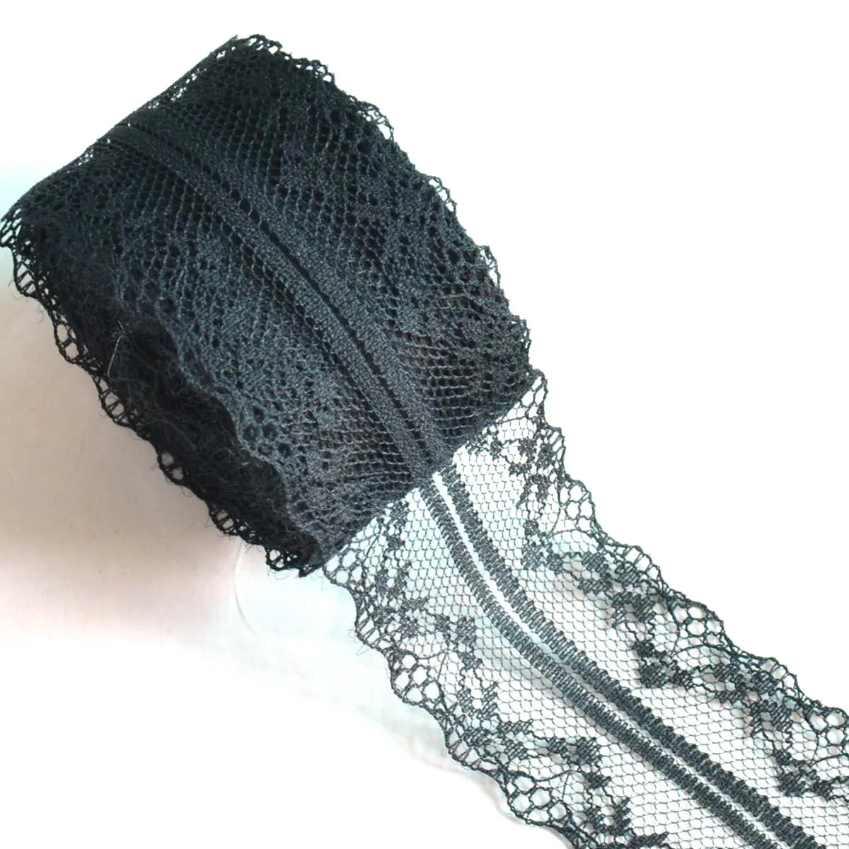 

New10Yard Flower Pattern Quality Lace Ribbon Tape 4CM Lace Trim DIY Handmade underwear clothing accessories Lace Fabr