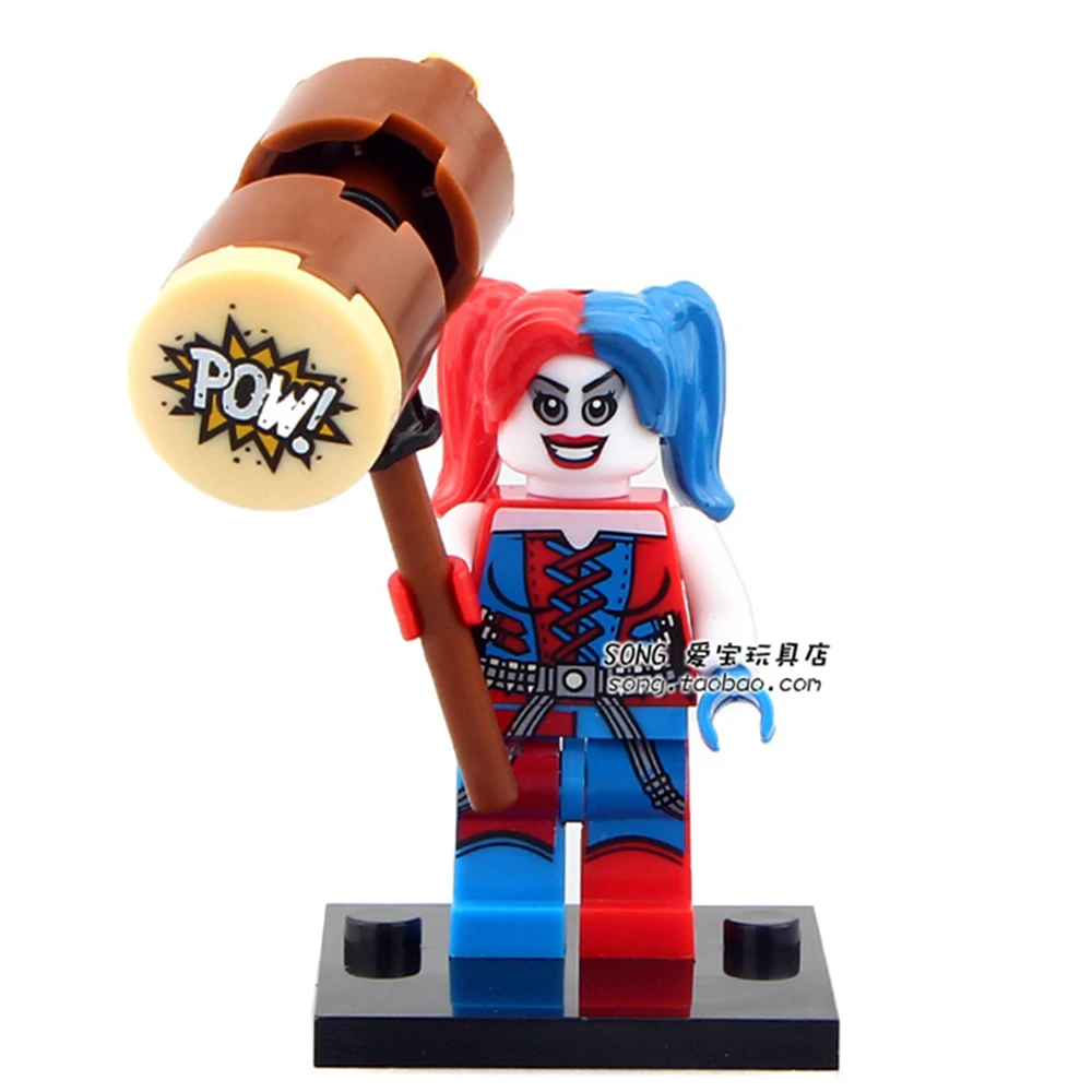 Одна распродажа Harley Quinn с молотком DC супер герой Сборная модель DIY строительные