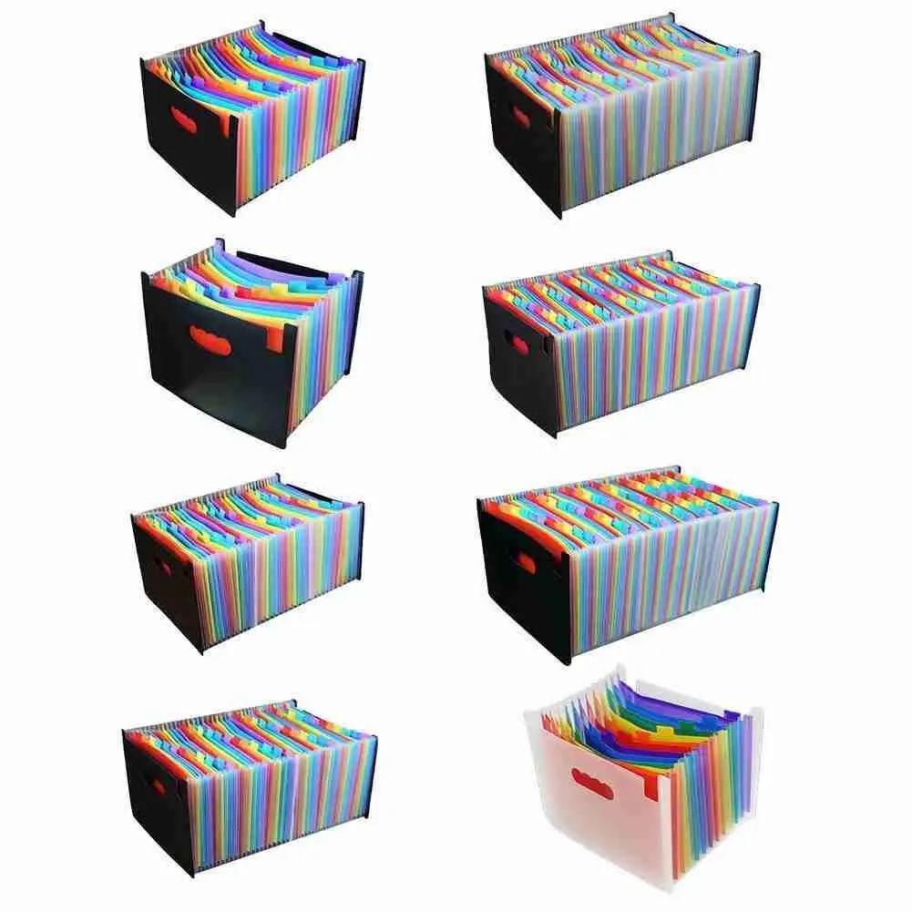 

Multi-layer A4 Folder Waterproof Storage Bag Business Office Stationery Vertical Accordion Bag Desktop Organizer