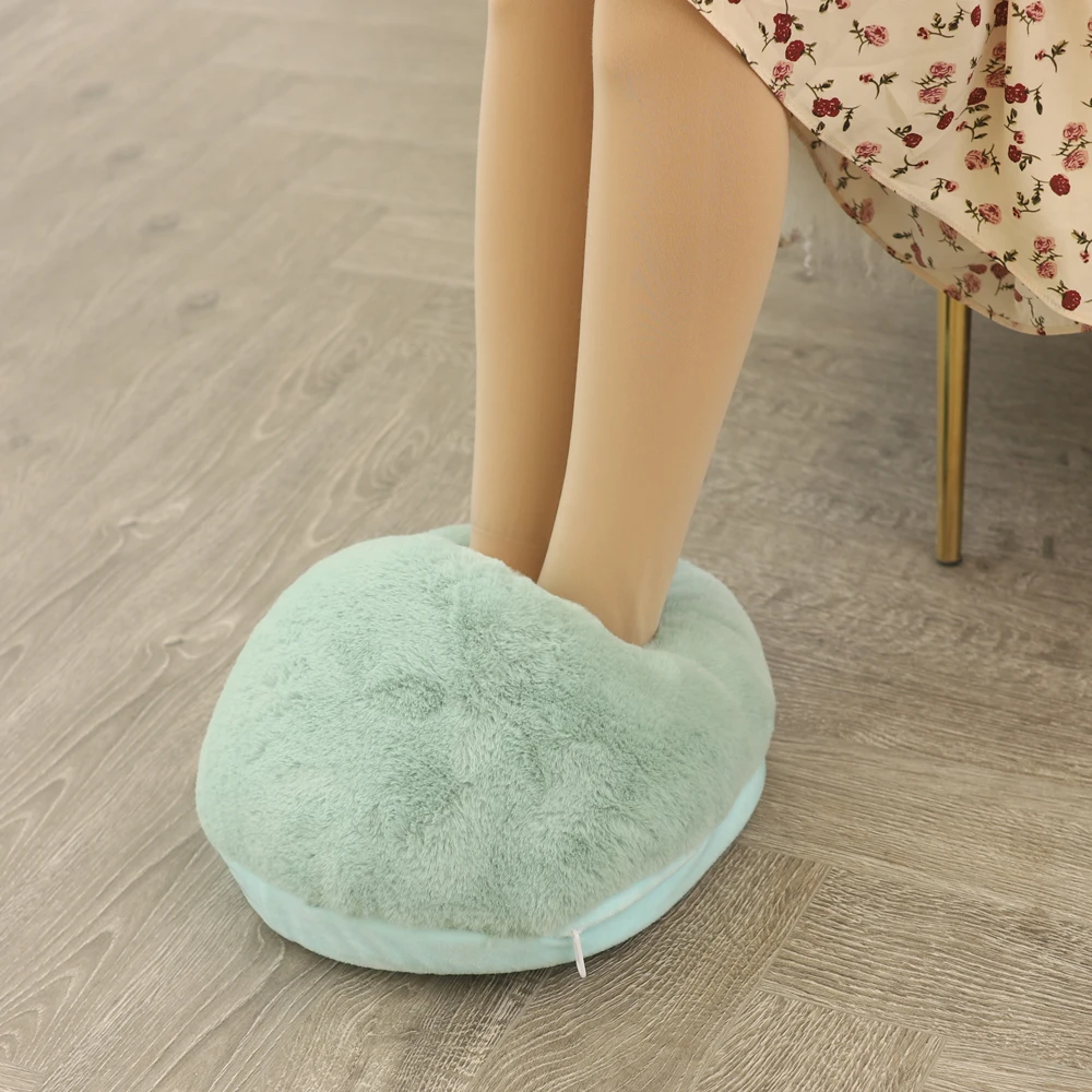 Зимние сапоги на искусственном кроличьем ноги руки теплее грелку шлёпанцы для