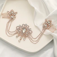 silver color hair comb pearl rhinestone headband bridal hairpin hairpin female wedding dress hair accessories