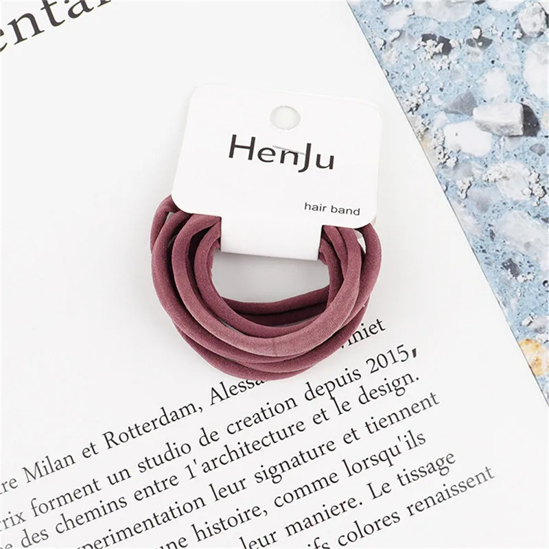 6 шт. парикмахерские инструменты черная резинка для волос