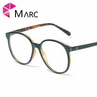 marc 2019 lear lens women personality eyewear frame glasses trendy resin cat eye solid blue fashion leopard print 95197