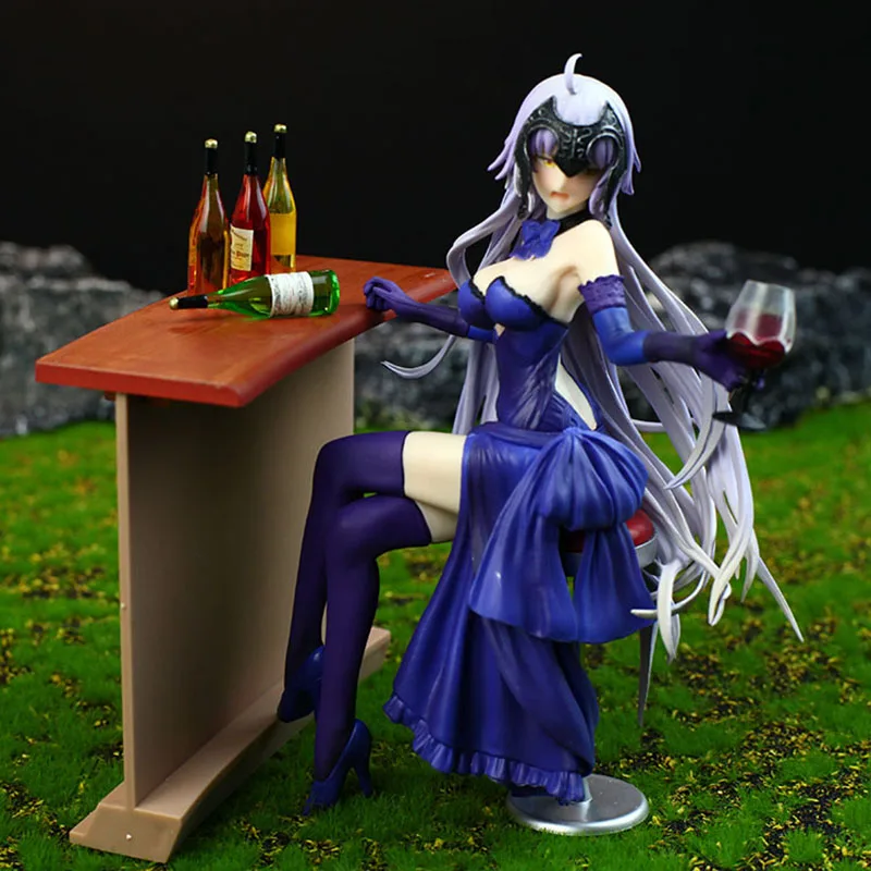 

Fate Grand Order Jeanne d'Arc Action Figure 1/8 scale painted figure Bar Dinner Drunk Ver. Joan Of Arc PVC figure Toy Brinquedos