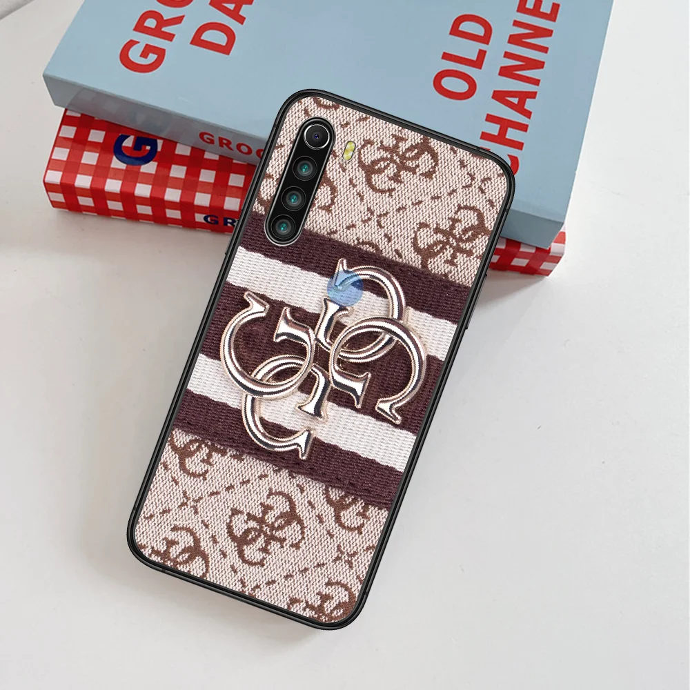 

GUESS Luxury Brand Phone Case For Xiaomi Redmi Note 7 8 8T 9 9S 4X 7 7A 9A K30 Pro Ultra black Cover 3D Waterproof Tpu Prime