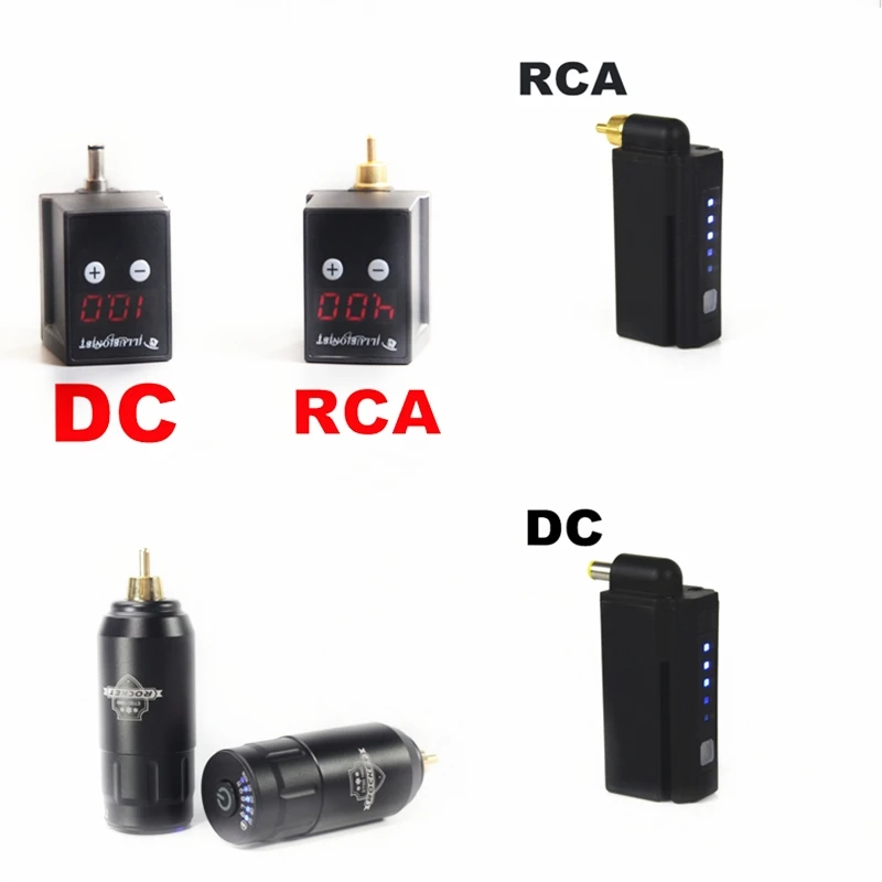 Новинка мощная Мини машинка для татуировок с разъемом RCA и питанием от