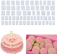 4064 characters case alphabet letters baking cake mold cookie cutter plastic cookie cutter fondant tool baking accessories
