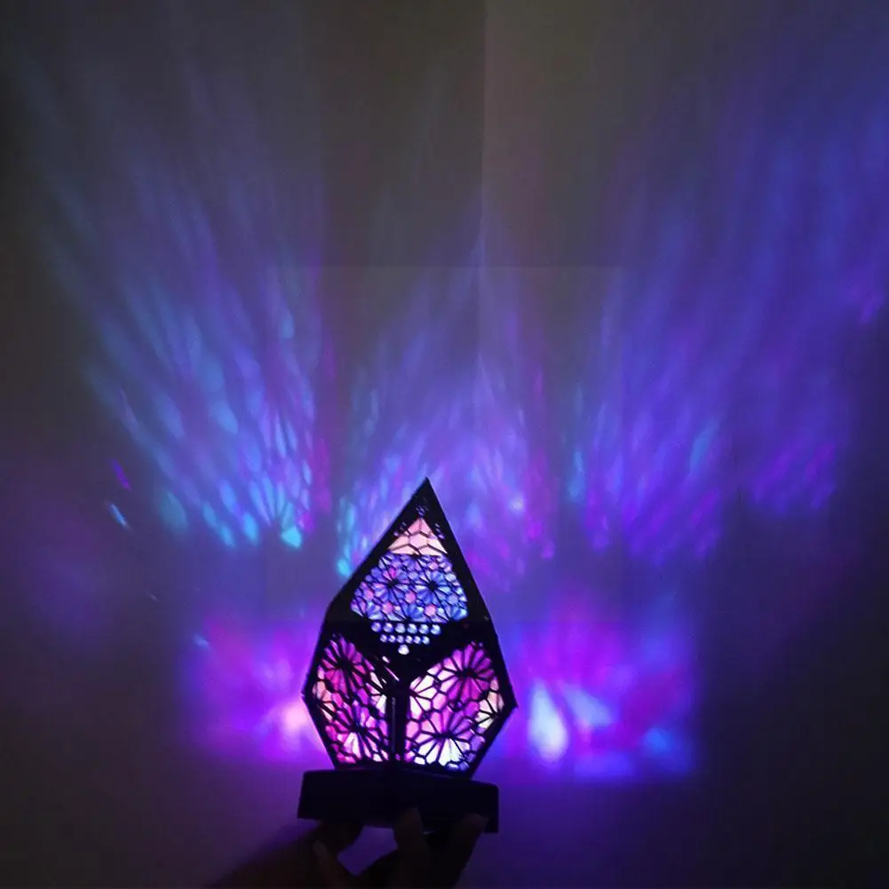 

Bohemian Retro Starry Floor Projection Lamp Restaurant Restaurant Furniture Bead Lamp Colorful Lamp Cafe U1l0